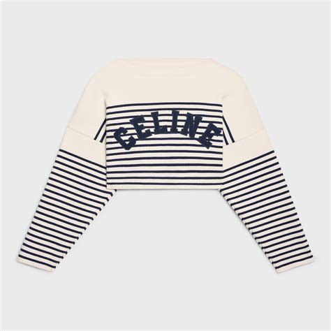 women celine sweater|Celine cropped sweatshirt.